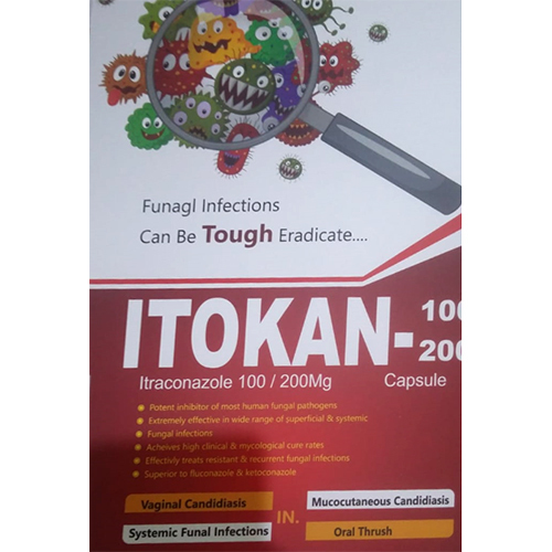 Itokan - 100+200 mg Capsules | General Medicines, Store in Dry Place
