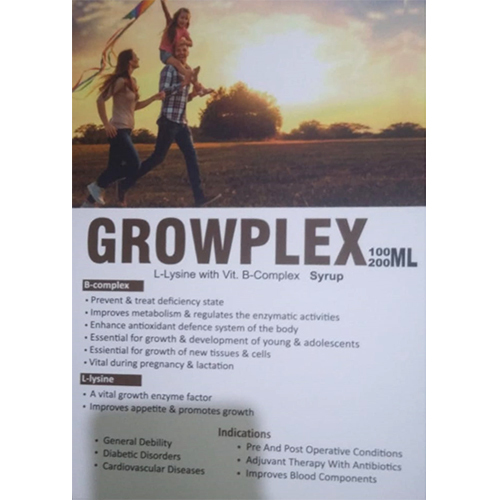 Growplex-100,200Ml Syrup General Medicines