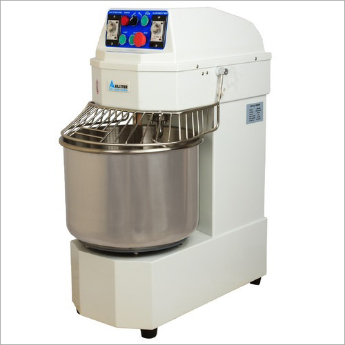 Spiral Dough Mixer - 50 Ltr Volume, 220V Stainless Steel, 100/185rpm Mixing Speed | Fully Automatic, 1 Year Warranty, Ideal for Catering Units