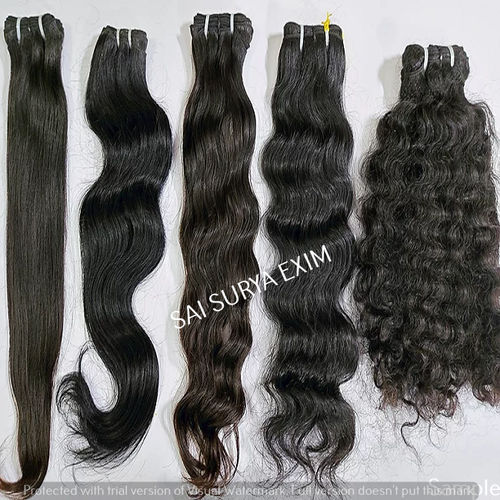 High Quality Stitched Indian Remy Machine Weft Human Hair Extensions Application: Profesional