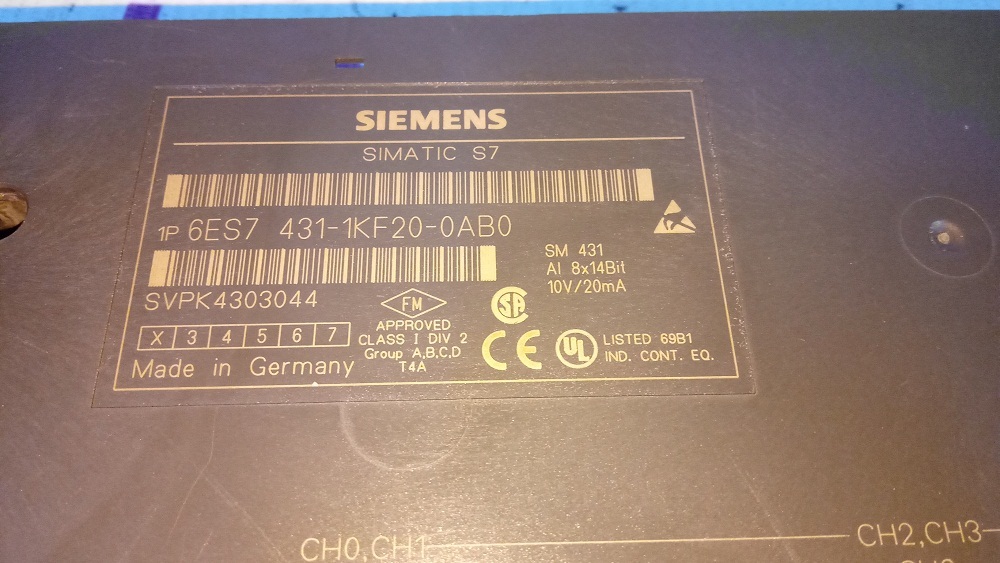 Siemens Simatic S7 400 Module 6es7 431-1kf20-0ab0