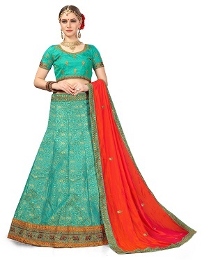 Silk Lehenga With Dupatta