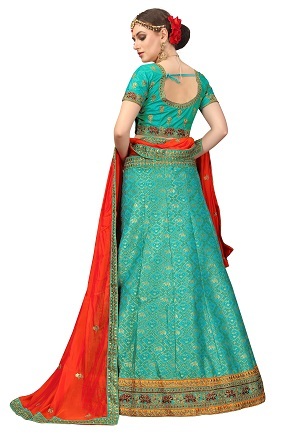 Silk Lehenga With Dupatta