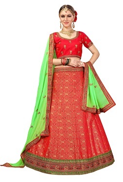 Designer Lehenga Red Colors