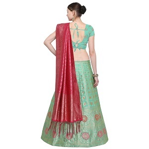 Light Green Fancy Designer Lehenga Choli