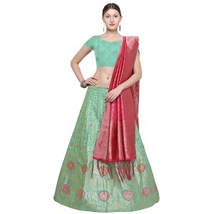 Light Green Fancy Designer Lehenga Choli