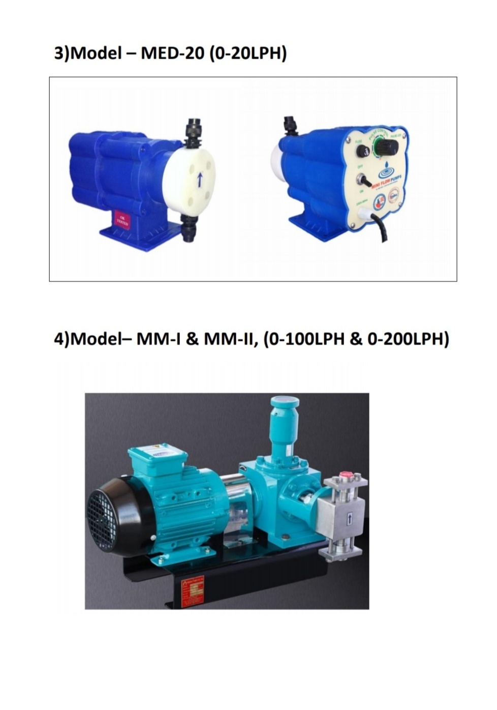 Dosing Pump - Three Phase, 230v 50hz Ac, Model Med6 Digital | Electric Power, High-pressure Operation, Microprocessor Control, Noise-free Functioning