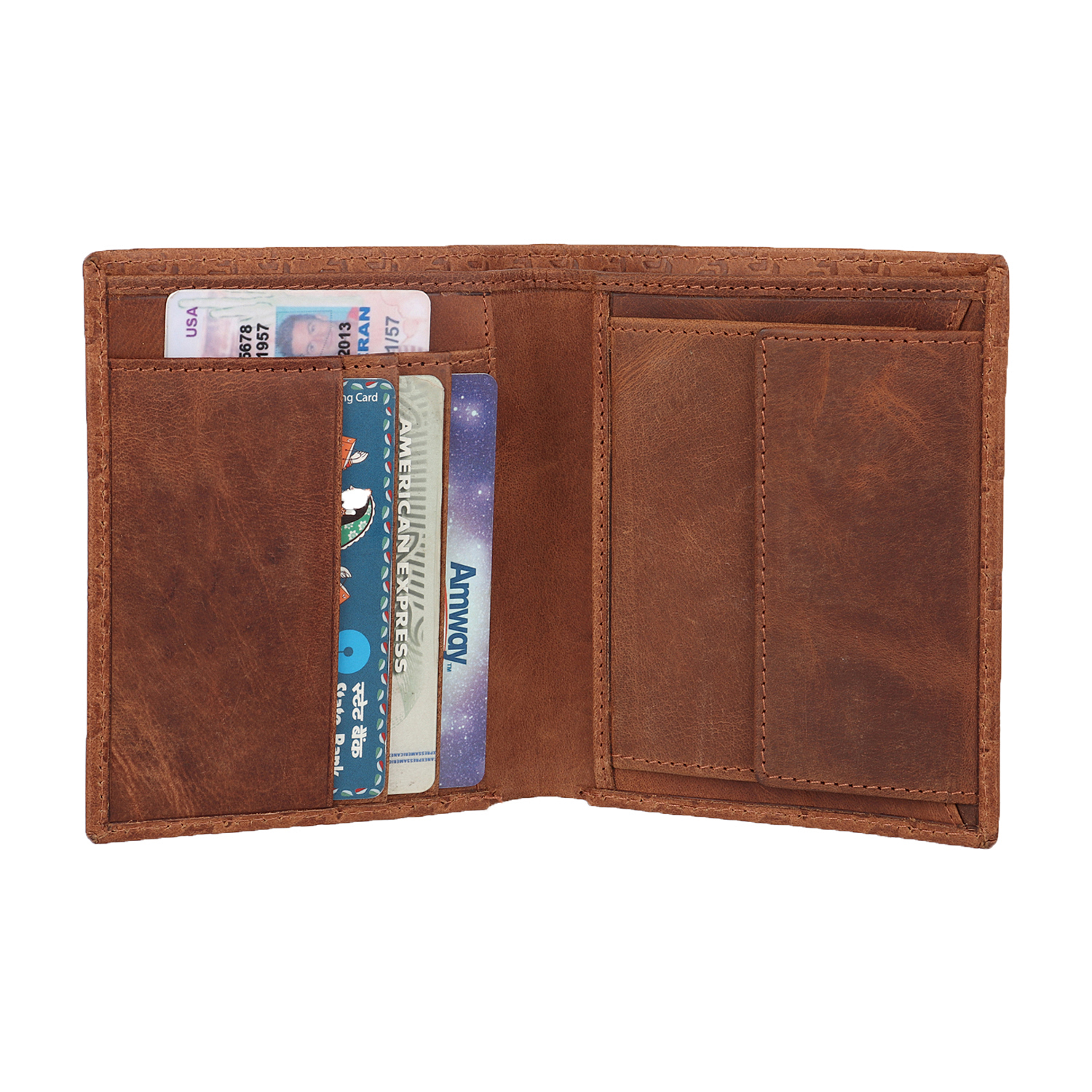 Multi Genuine Leather Synthetic Wallet