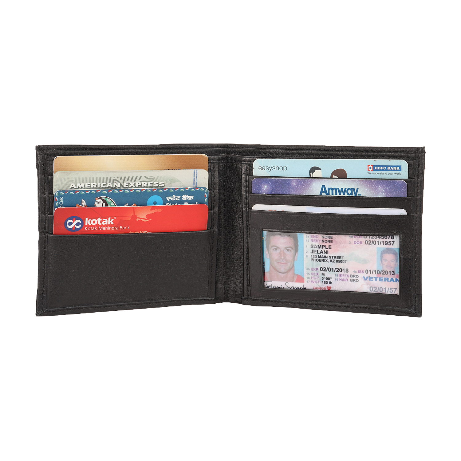 Genuine Leather Custom Wallet - Genuine Leather, Custom Size, Multi-color - Elegant Formal Style, Personalized Touch