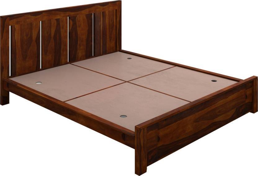 Solid Wooden Bed Chrome Carpenter Assembly