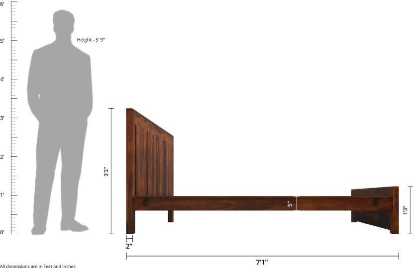 Solid Wooden Bed Chrome Carpenter Assembly