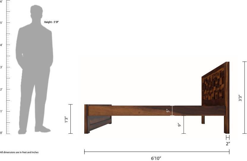 Solid Wood Bed Planket Indoor Furniture