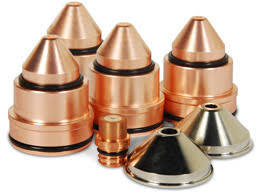 Cebora Plasma Consumables - Copper Red, Round, Plasma Welding Electrodes 20a-200a, Customizable Cutting Capacity, Compatibility With Multiple Materials