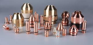 Cebora Plasma Consumables - Copper Red, Round, Plasma Welding Electrodes 20a-200a, Customizable Cutting Capacity, Compatibility With Multiple Materials