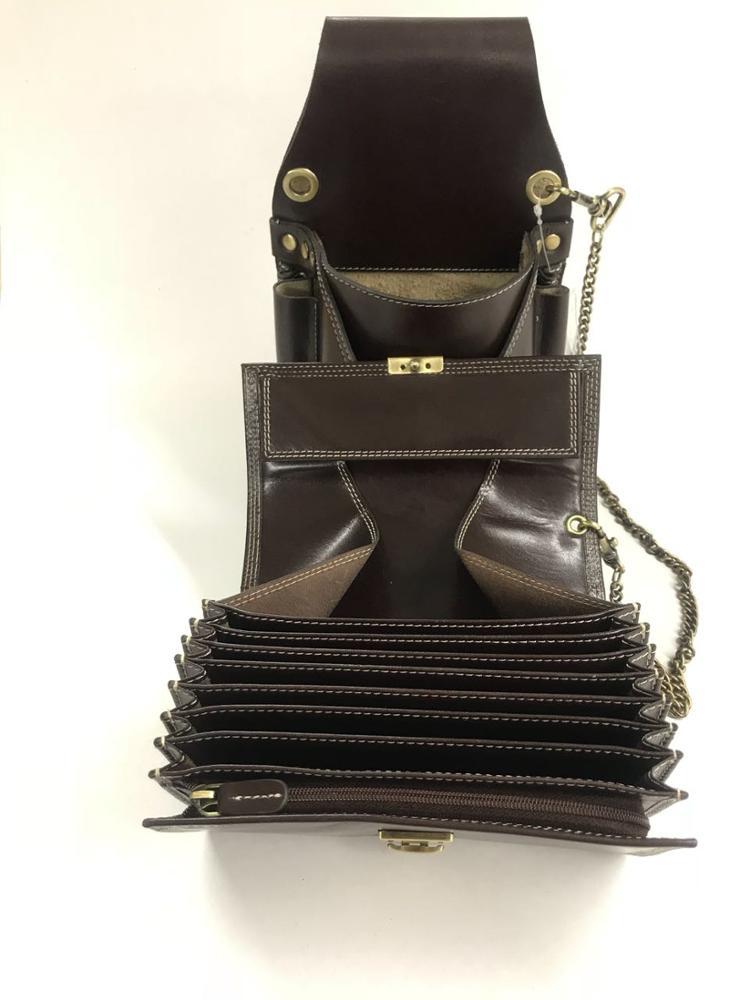 Black Leather Waiter Wallet