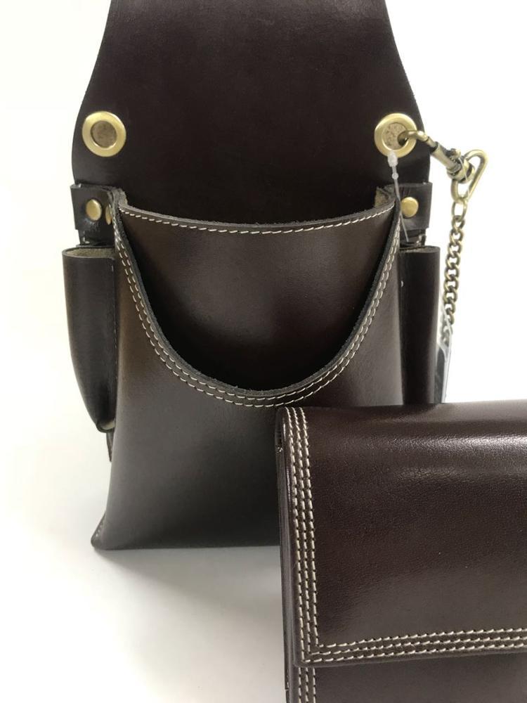 Black Leather Waiter Wallet