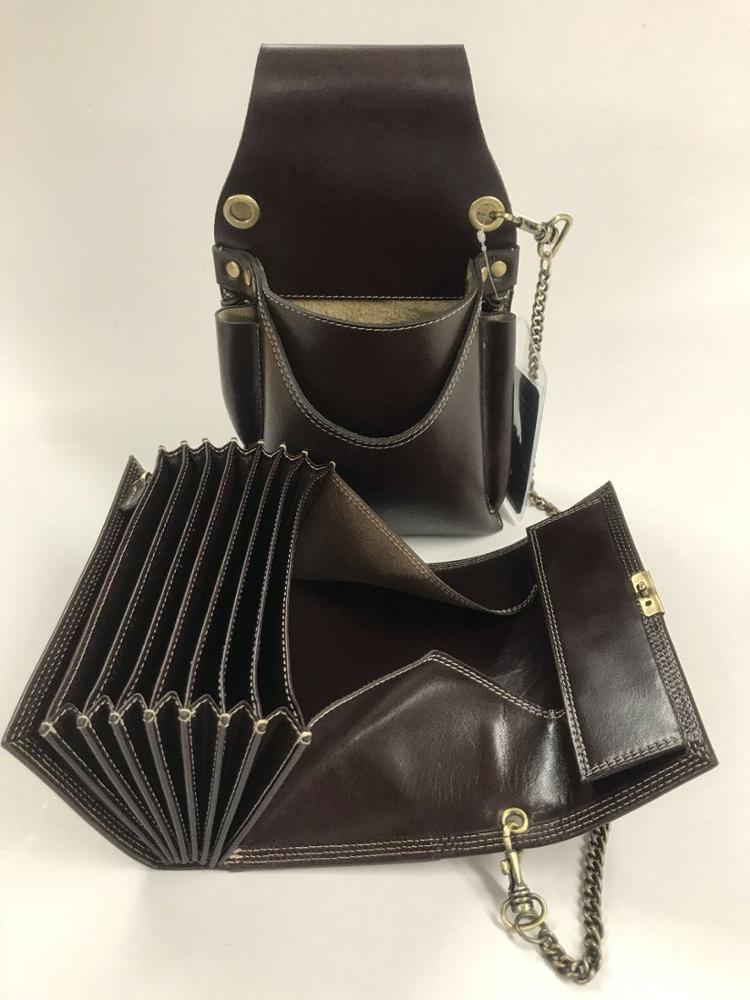 Black Leather Waiter Wallet
