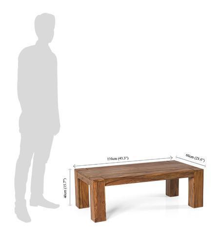Avi Art And Crafts Solid Wood Center Coffee Table Veteran