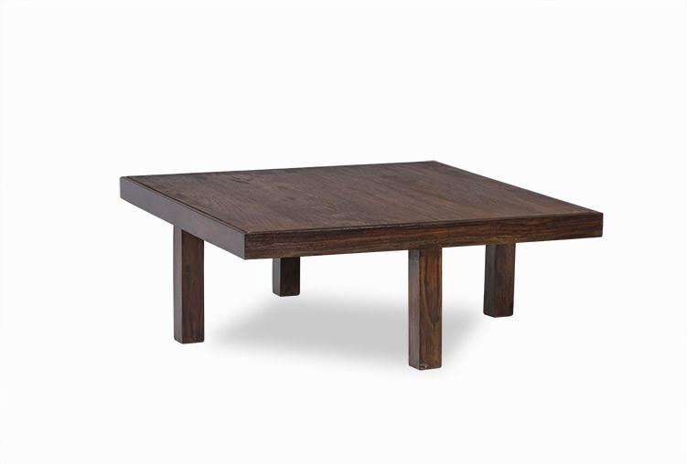 Solid Wood Coffee Table - 95x95x36 Cm, Handmade Artwork With Modern Design By Avi Art And Crafts