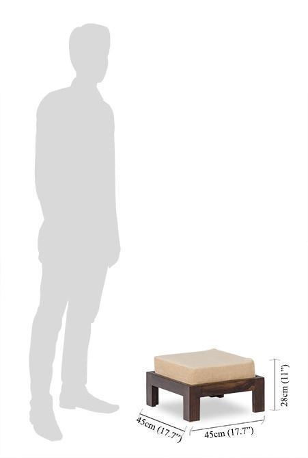 Solid Wood Coffee Table - 95x95x36 Cm, Handmade Artwork With Modern Design By Avi Art And Crafts