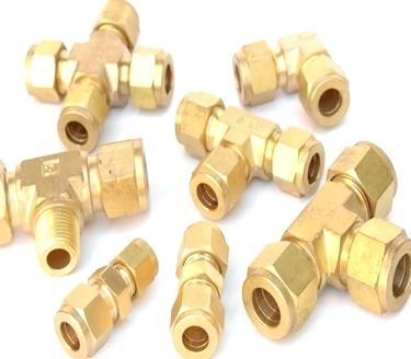 Brass Tube Fittings - Brass Material, Sizes 1/8" To 2", Yellowish Color, Hot Rolled Technique | Robust, Durable, Corrosion Resistant Designs For Hydraulic & Pneumatic Applications