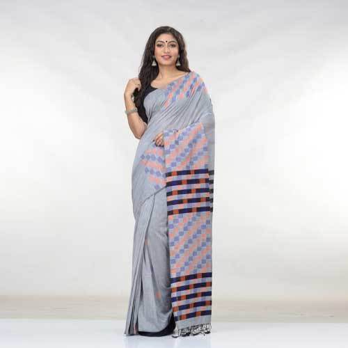 Ladies Printed Cotton Saree - Premium Quality Cotton, Various Colors Available | Versatile Wear for Rainy, Spring, Summer, and Winter Seasons
