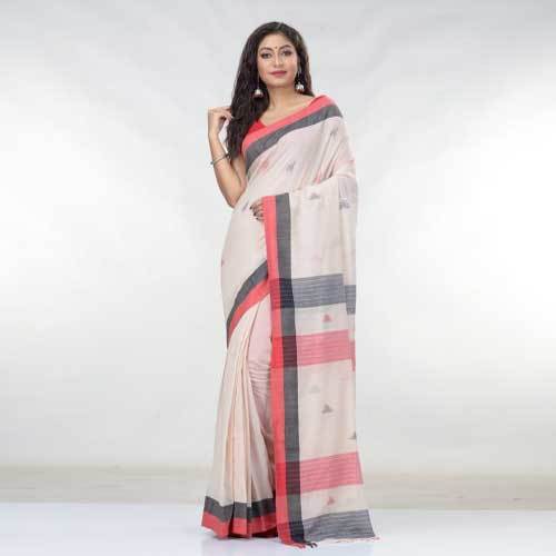 Available In Different Colors Ladies Cotton Sarees