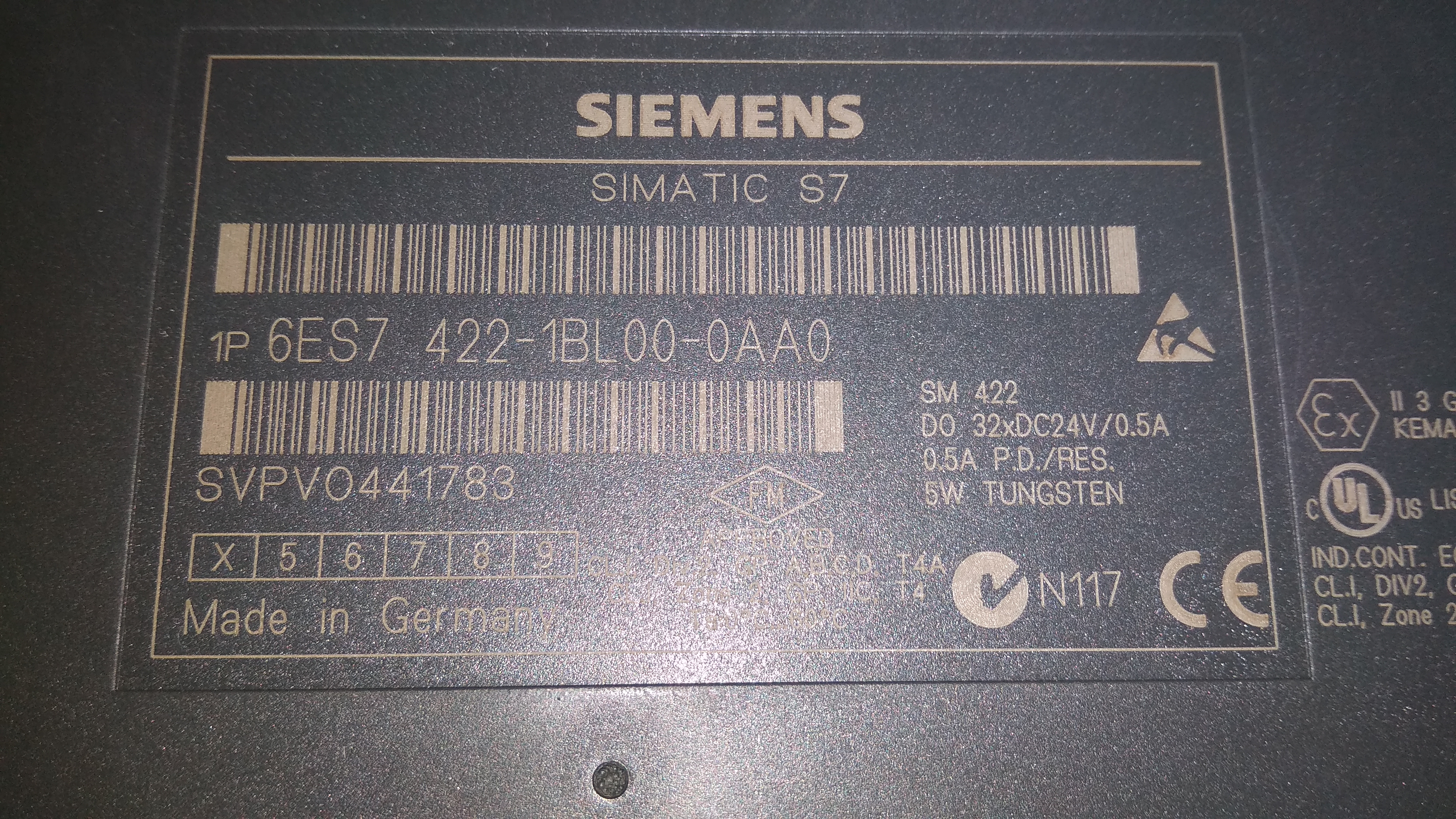 Siemens Simatic S7 400 Module 6es7 422-1bl00-0aa0