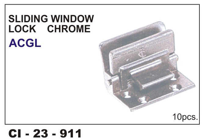 Sliding Window Lock Chrome - Durable Chrome Finish, Compatible With 4-wheeler Vehicles | Warranty Included, Secure Sliding Mechanism