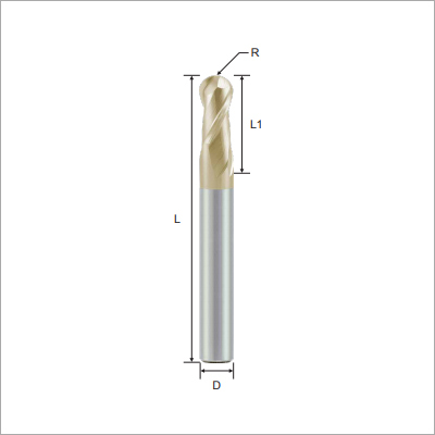Long Shank Ball Nose Solid Carbide Endmills