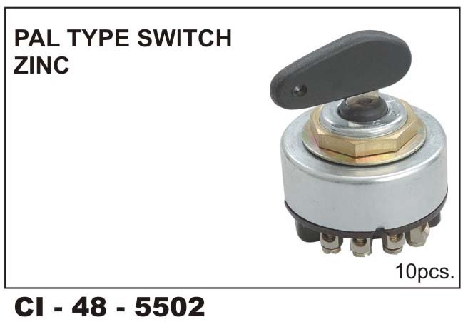 Pal Type Switch ZINC - 4 Wheeler | Durable Zinc Construction, Warranty Included for Extended Reliability