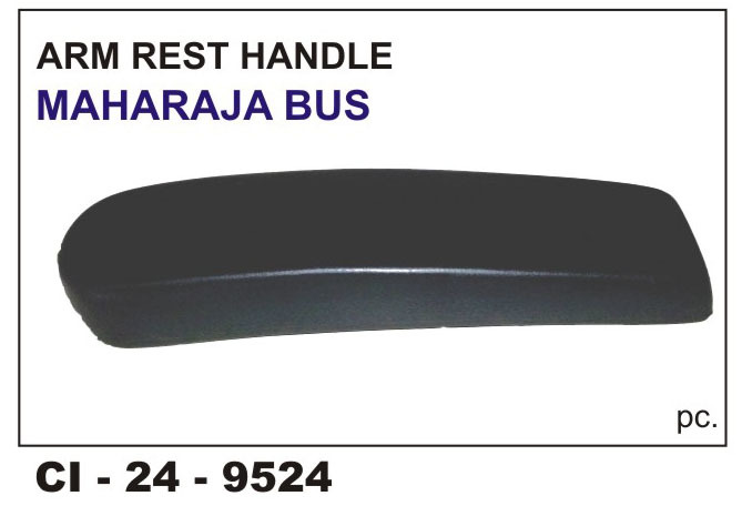 Arm Rest Handle MAHARAJA BUS - Durable Plastic, Standard Size | Designed for Bus Parts, Includes Warranty for Quality Assurance