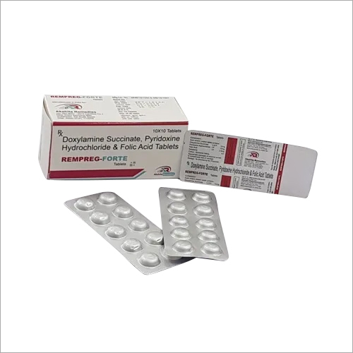 Doxylamine Succinate Pyridoxine Hydrochloride and Folic Acid Tablets - Doctor Recommended Dosage | Tablets for Adults, Aged Persons, and Women, Store in Dry Place