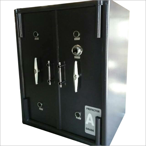 Defender Safe Locker - Iron Material, Customized Size, Matte Black Finish | Manual Operation, Powder Coated, Designed for Safety and Security