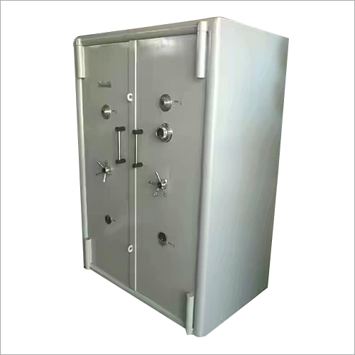 Defender Plus Double Door Safe Locker - Iron Material, Customized Size, White Finish | Manual Automation, Powder Coated, Polished For Ultimate Safety And Security