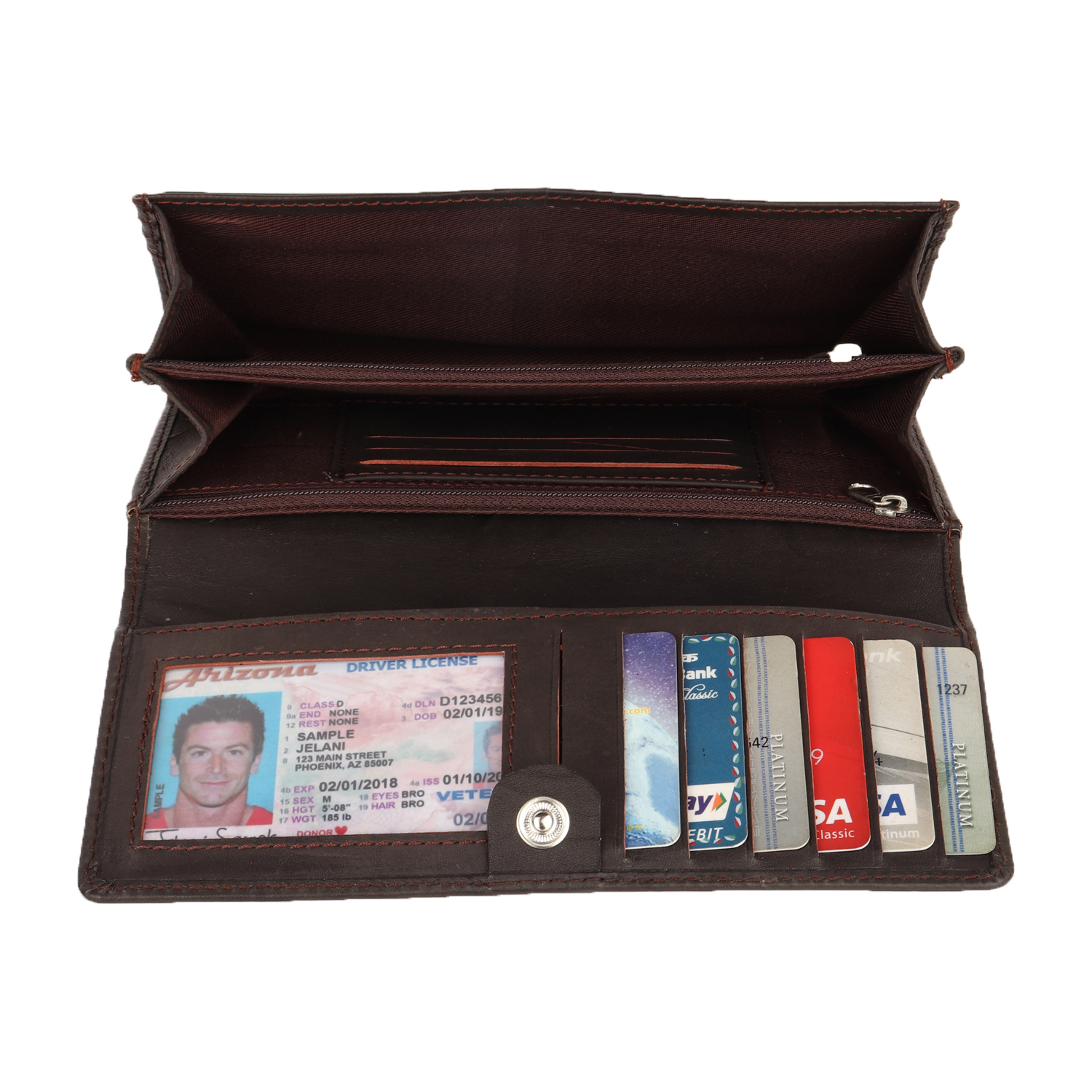 Multi Genuine Leather Wallet Ladies