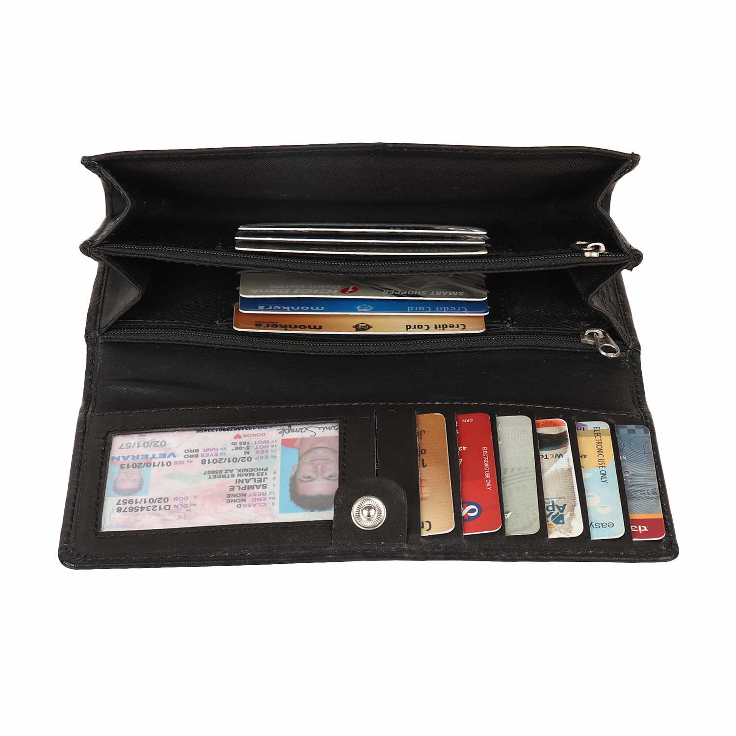 Genuine Leather Wallet Ladies - Genuine Leather, Custom Size, Multi-color | Personalized Design, Logo Embossing, Gift Box Packaging