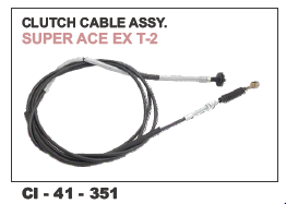 Clutch Cable Assy SUPER ACE EX T-2 - Vehicle Type: 4 Wheeler, Warranty Included | Reliable Performance and Long-Lasting Durability