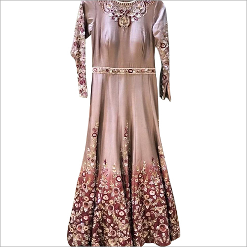 Available In Different Color Ladies Party Wear Gown