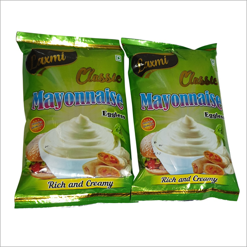 Fast Food Eggless Mayonnaise Packaging: Vacuum Pack