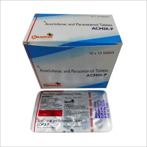 Aceclofenac And Paracetamol Tablets - Pain Relief and Anti-Inflammatory, Dosage As Directed By Physician, Store in Cool and Dry Place