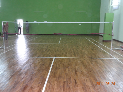 Badminton Court Teak Wood Flooring