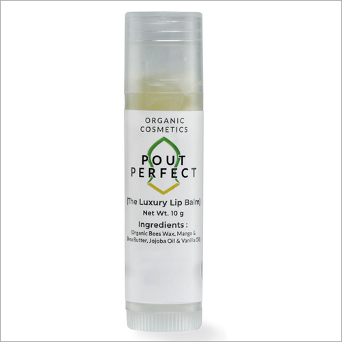 Organic Lip Balm - 10 gm, Organic Formula for Reducing Dryness, Recommended for Adults with a Shelf Life of 2.5 Years