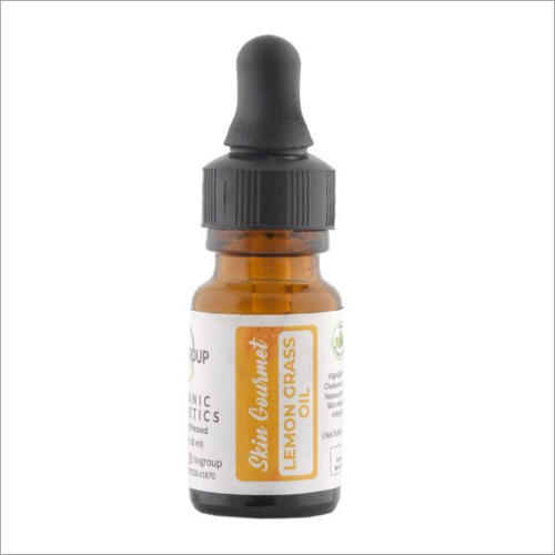 10 ML Lemon Grass Oil Dropper - 100% Organic, Liquid Form | Recommended for Body and Hair Use, 2.5 Years Shelf Life