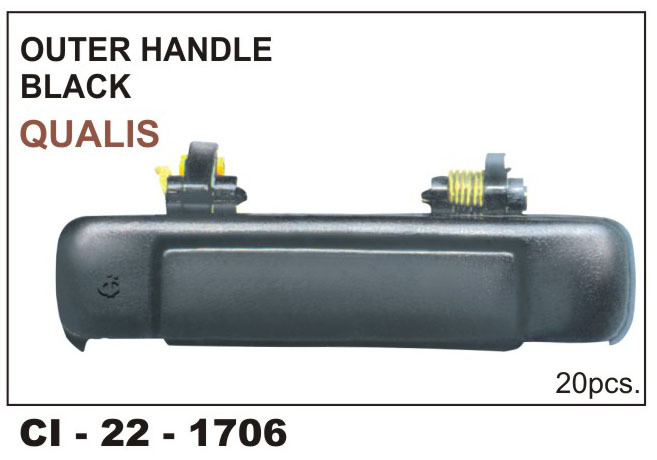 Outer Handle Black Qualis Vehicle Type: 4 Wheeler