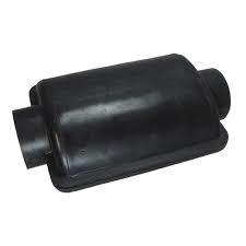 Mufflers - Steel, 12 Inches Long X 3 Inches Diameter, Black Finish | 80 Db Noise Reduction, 100 Cfm Flow Rate, Lightweight 2 Lbs