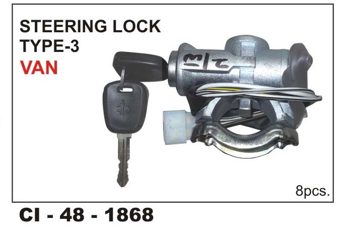 Steering Lock Type-3 VAN - Heavy-Duty Steel, Designed for 4-Wheelers | Enhanced Security and Anti-Theft Features