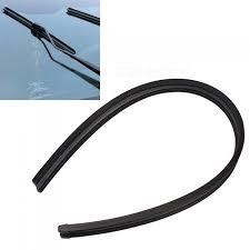 Windscreen Wiper - Rubber, 24 Inches Length X 10 Mm Width, Black Color - Universal Fit, Aerodynamic Design
