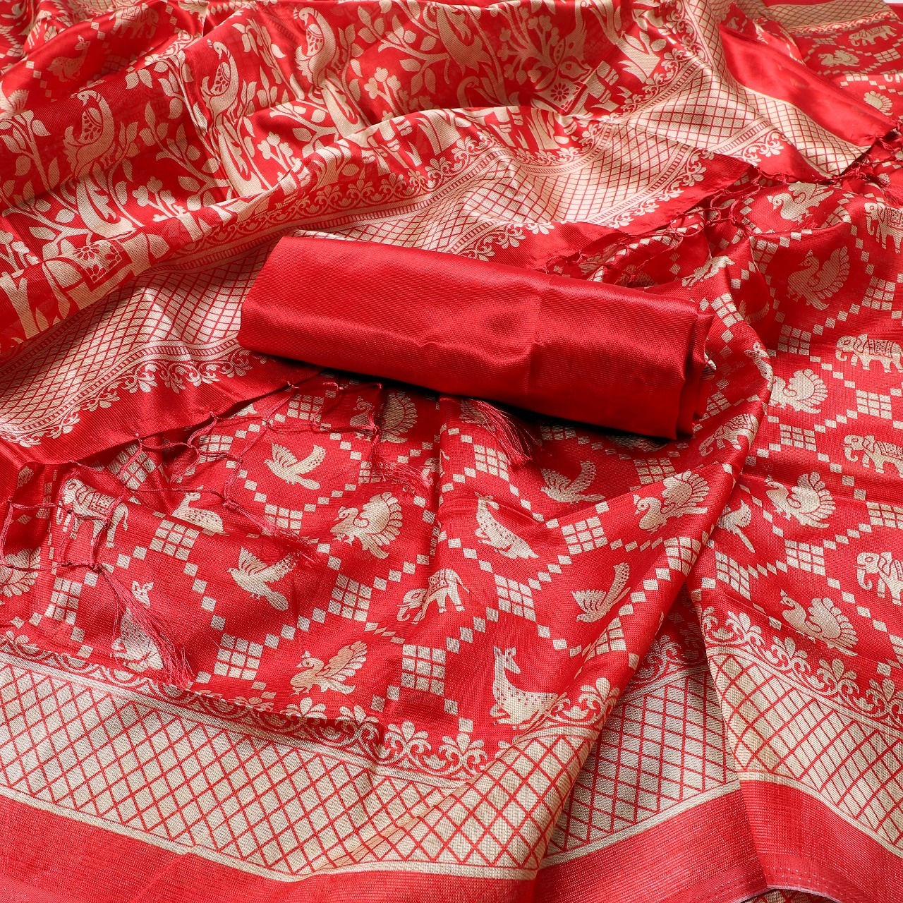 Designer Printed Mysore Silk Saree - 5.5 Mtr Length, Art Silk Material, Multicolour | Other Indian Style, Blouse Piece Included, Suitable For All Seasons