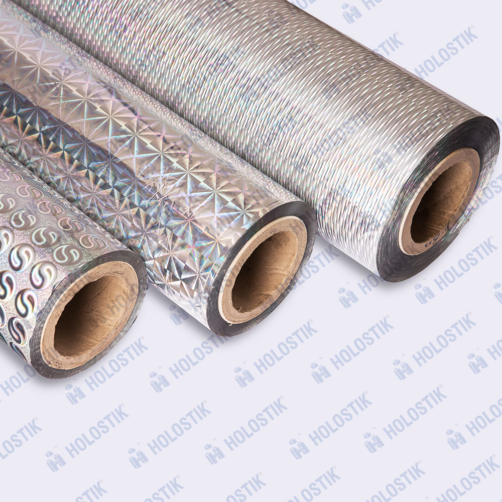 Holographic Wide Web Films - Pet And Bopp, Customizable Size And Color, Anti-counterfeit And Waterproof Features